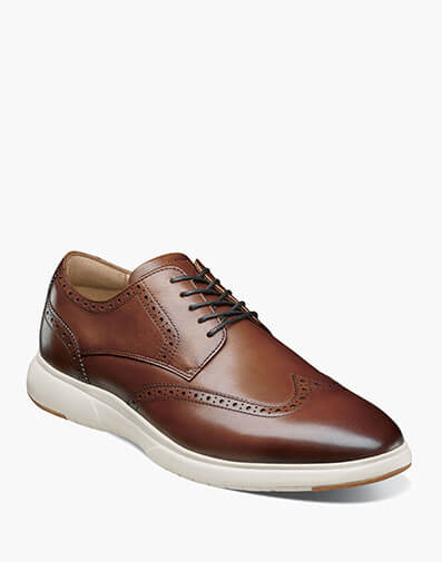Dash Wingtip Oxford Cognac Multi